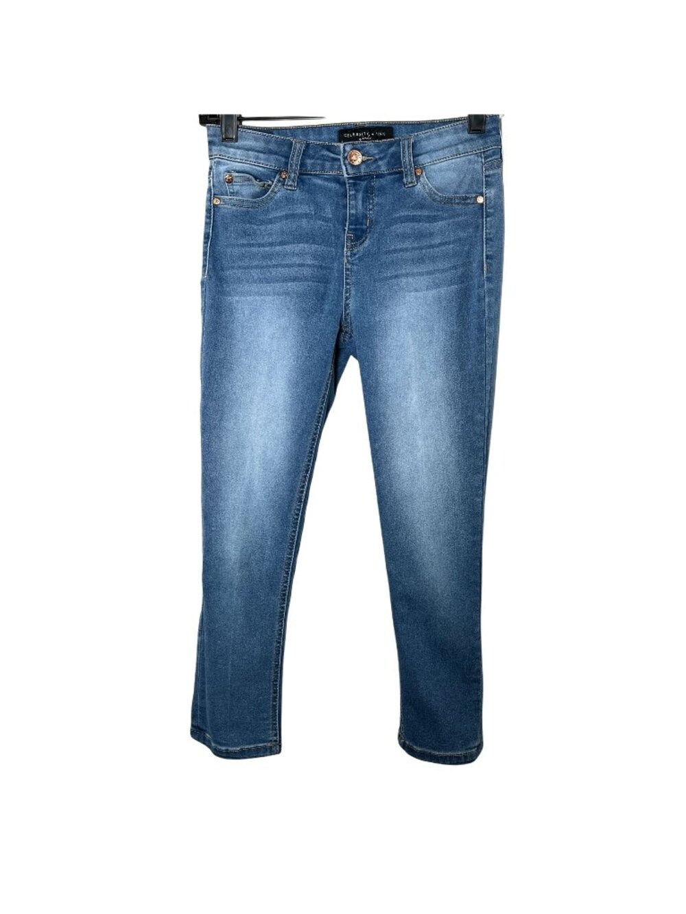 Celebrity Pink Girls Skinny Jeans Size 12 Blue Stretch Denim Pants